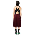 Burgundy - Back - Lacoste Womens-Ladies Fluid Pleated Elasticated Waist Skirt
