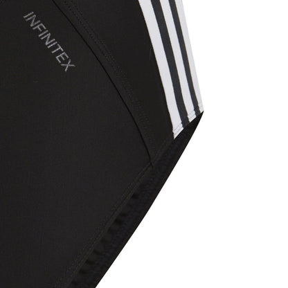 Black-White - Pack Shot - Adidas Girls Athly V Stripes One Piece Swimsuit