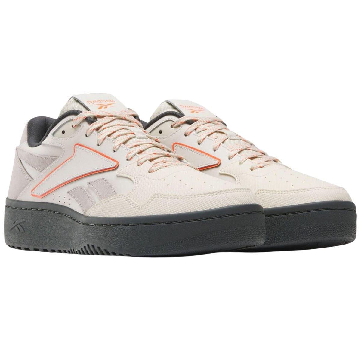 White-Black - Front - Reebok Unisex Adult ATR Chill Leather Basketball Shoes