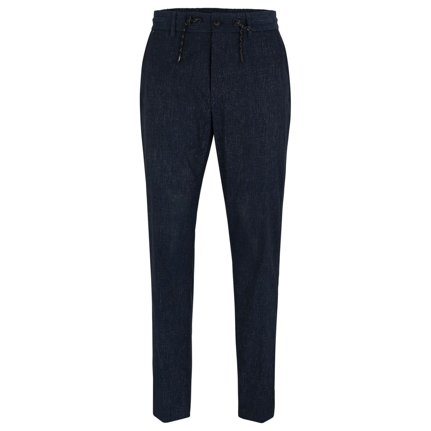 Blue - Front - Boss Mens Water Repellent Slim Trousers