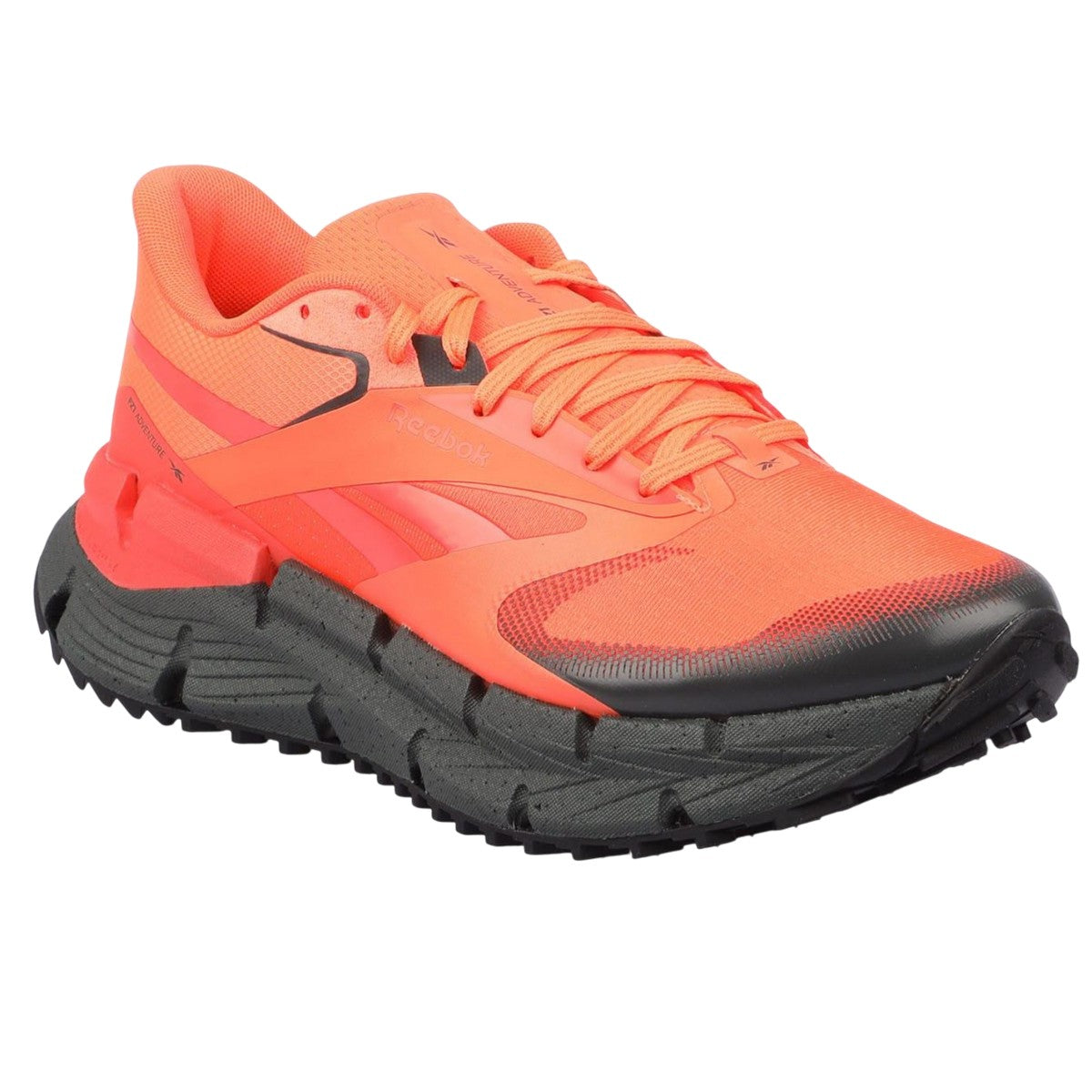 Orange-Black - Front - Reebok Mens FloatZig Adventure 1 Trainers