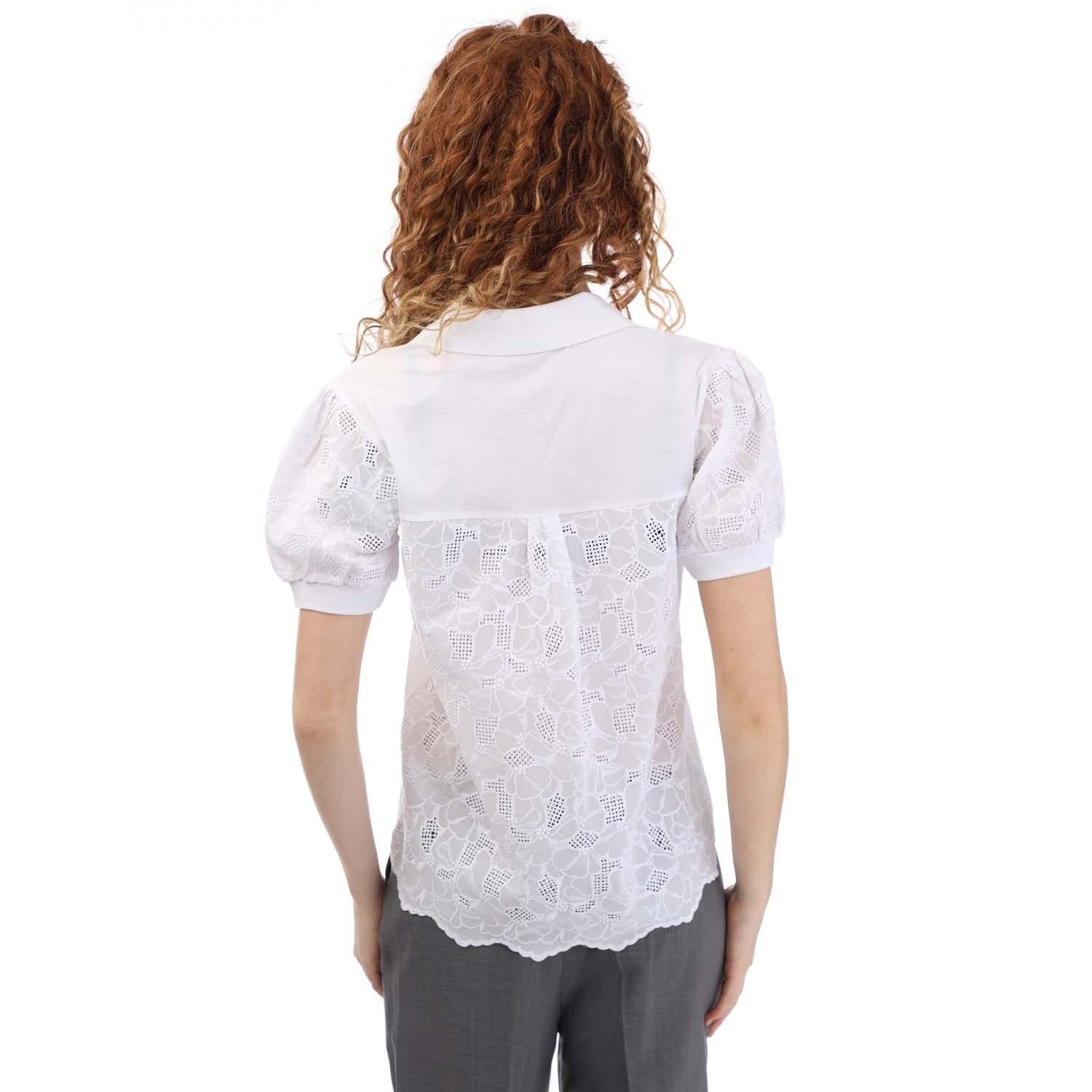 White - Back - Boss Womens-Ladies Edias Top