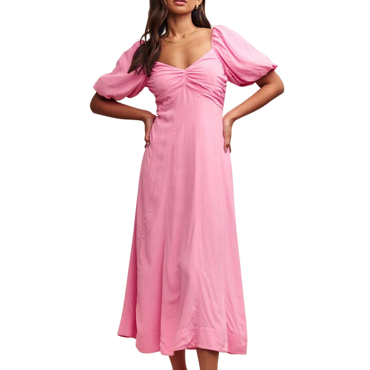 Pink - Pack Shot - Nobody´s Child Womens-Ladies Peony Midaxi Dress
