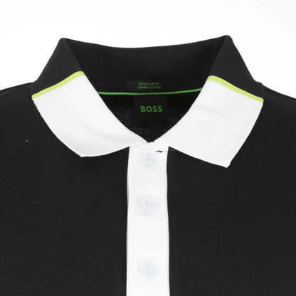 Black - Side - Boss Mens Paddy 3 Polo Shirt