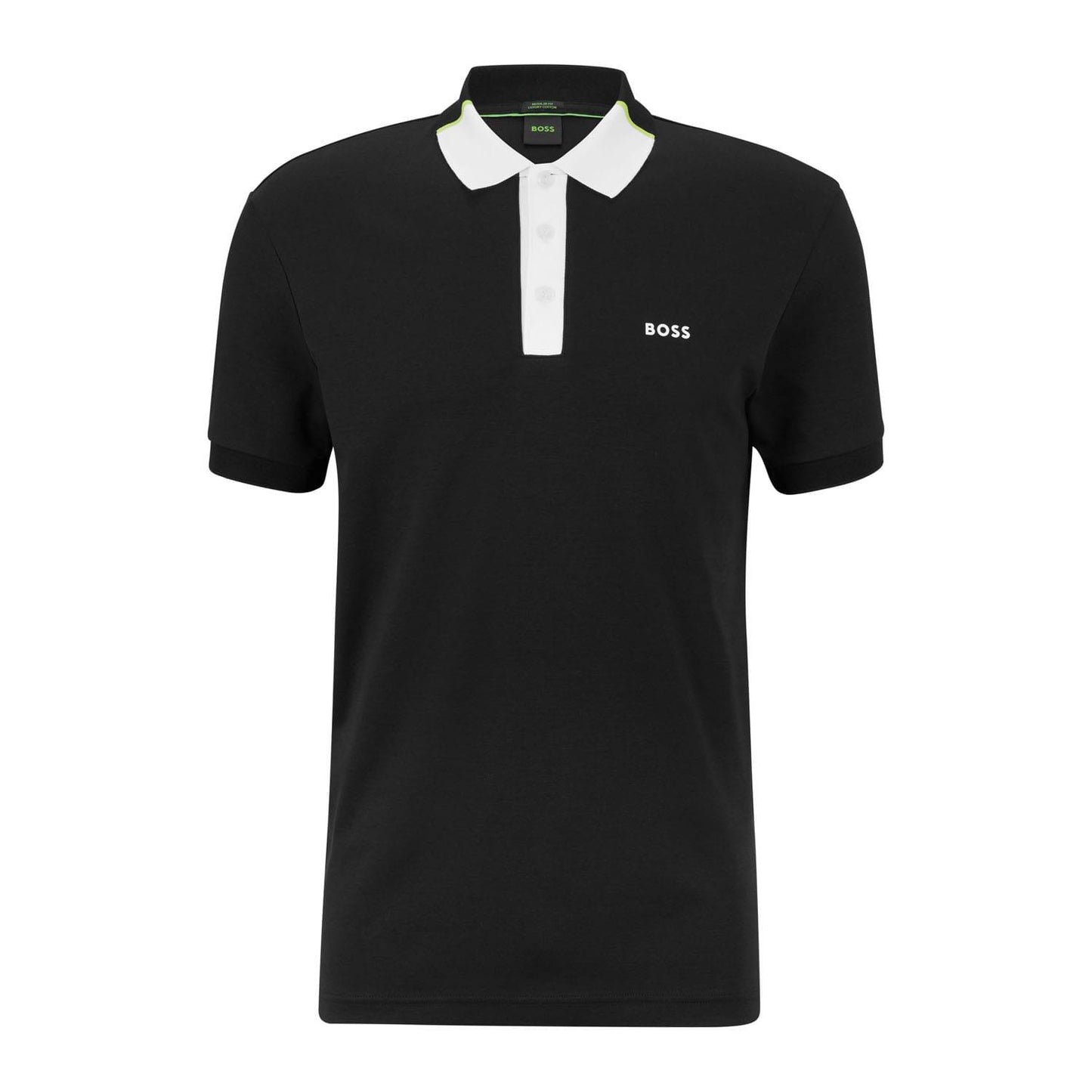 Black - Front - Boss Mens Paddy 3 Polo Shirt