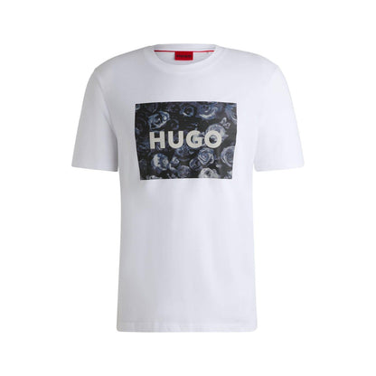 White - Front - Hugo Mens Dulive T-Shirt
