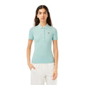 Mint - Pack Shot - Lacoste Womens-Ladies L.12.D Ribbed Slim Polo Shirt
