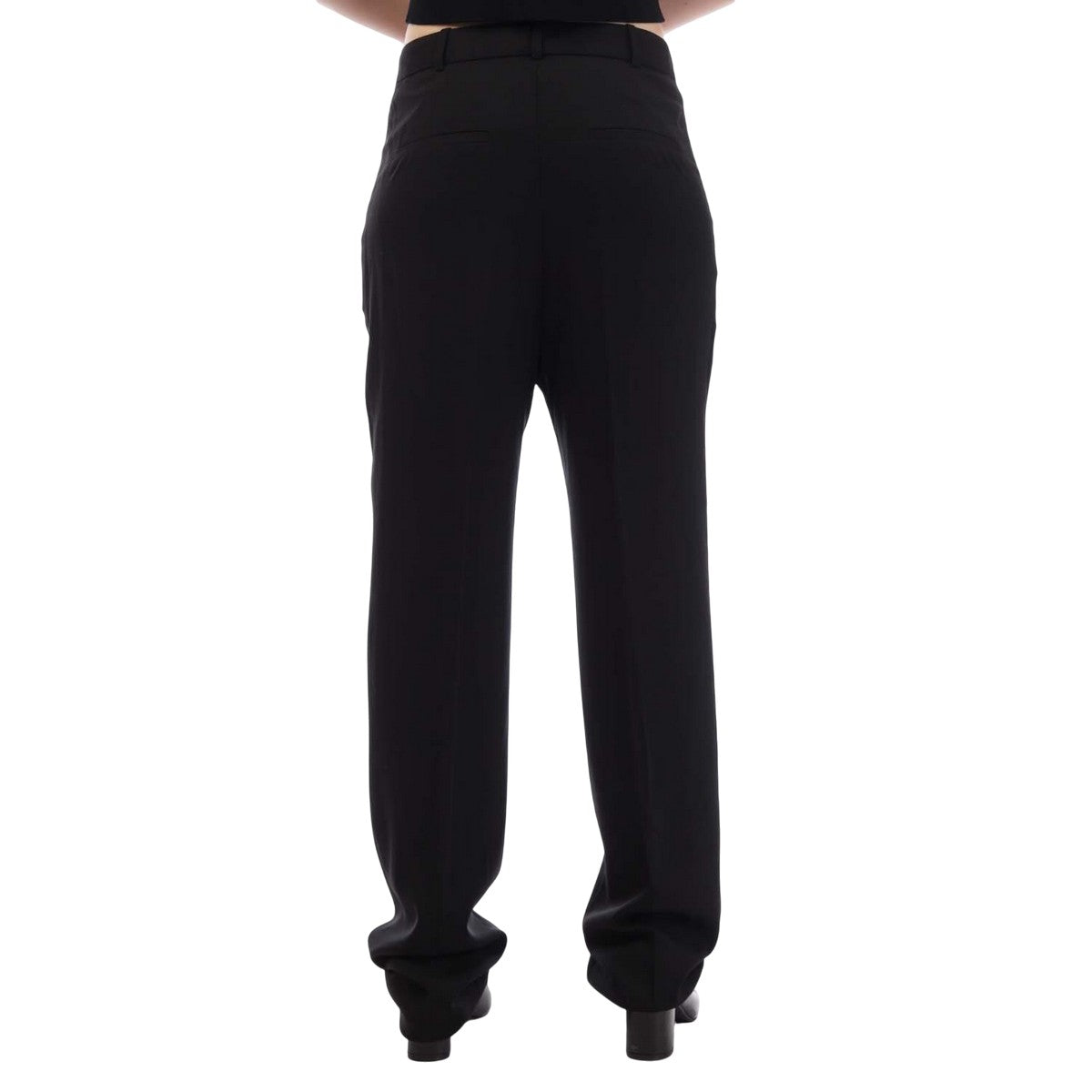 Black - Back - Boss Womens-Ladies Tahila Trousers