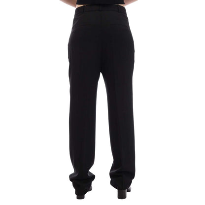 Black - Back - Boss Womens-Ladies Tahila Trousers