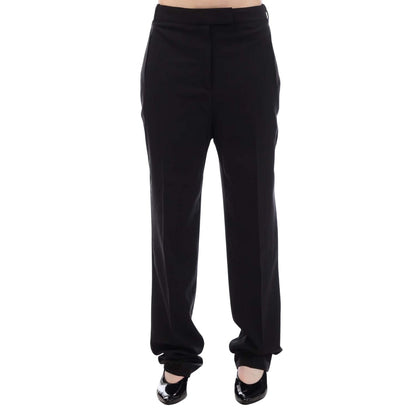 Black - Front - Boss Womens-Ladies Tahila Trousers