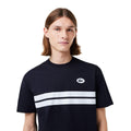 Navy - Lifestyle - Lacoste Mens Heritage Back Print Cotton T-Shirt