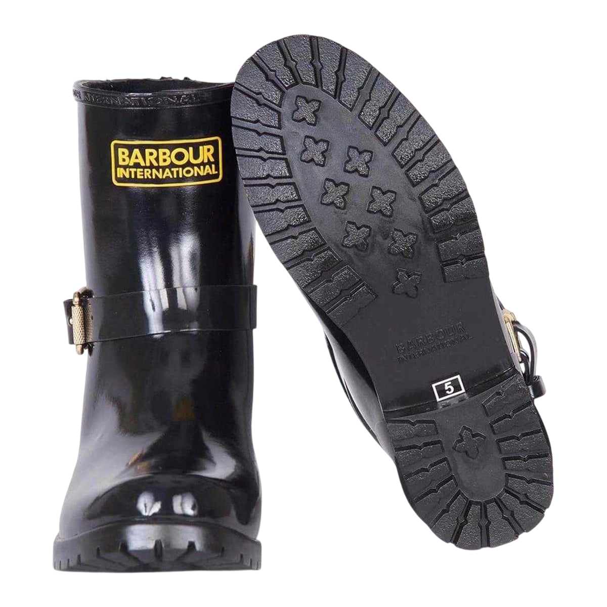 Black - Pack Shot - Barbour Womens-Ladies Wellington Boots