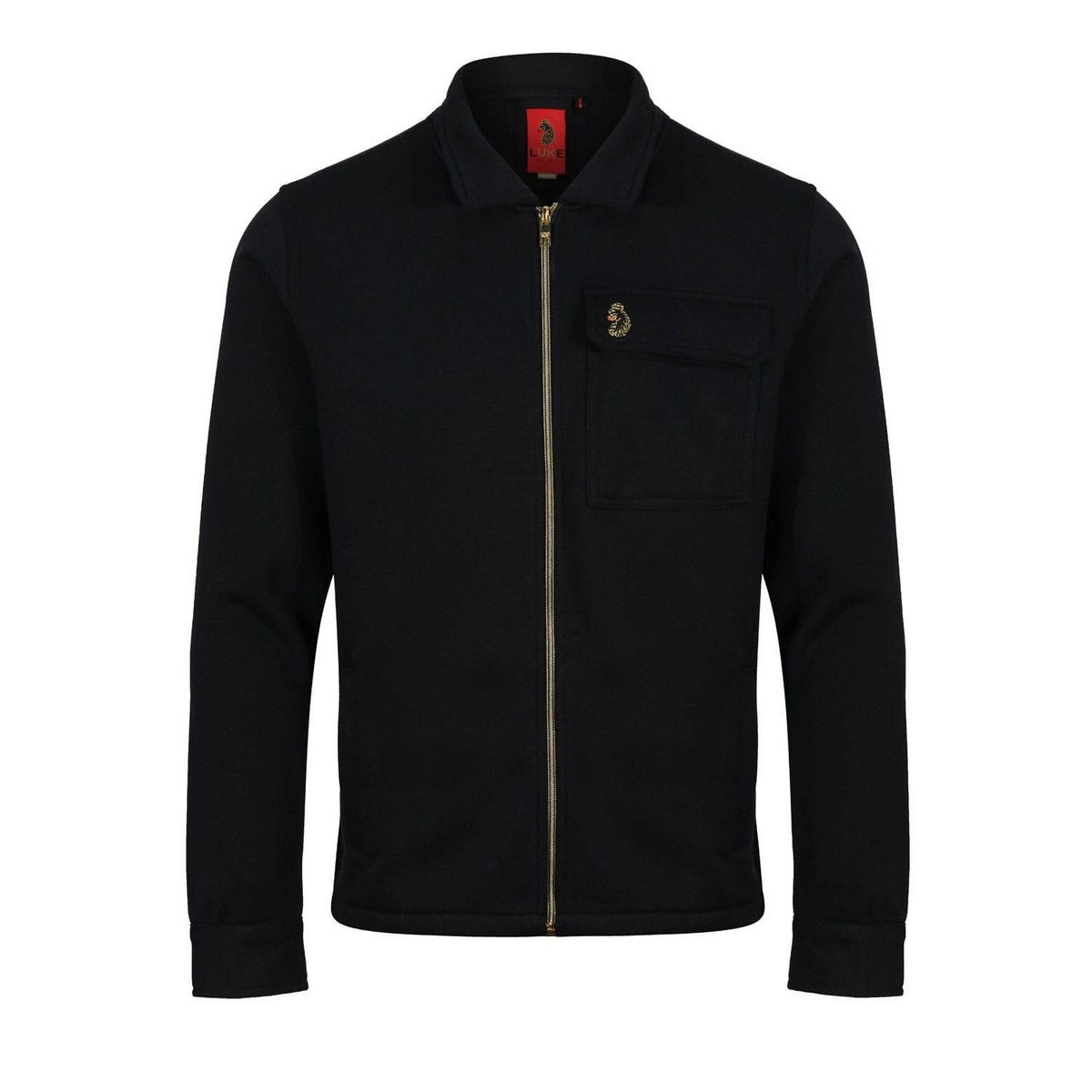 Black - Front - Luke 1977 Mens Knockhill Zipped Jacket