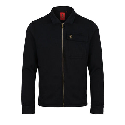Black - Front - Luke 1977 Mens Knockhill Zipped Jacket