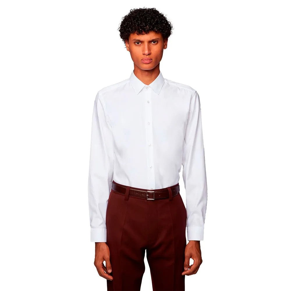 White - Side - Hugo Mens Isko Shirt