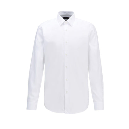 White - Front - Hugo Mens Isko Shirt