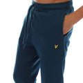 Navy - Side - Lyle & Scott Mens Skinny Jogging Bottoms