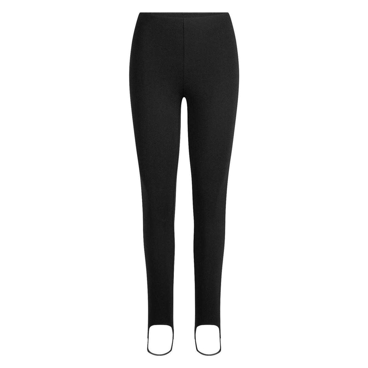 Obsidian Black - Front - Skims Womens The Essential Collection High Waist Stirrup Legging