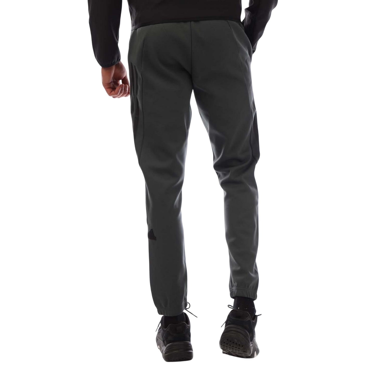 Green - Back - Adidas Mens Future Icons 3 Stripes Jogging Bottoms