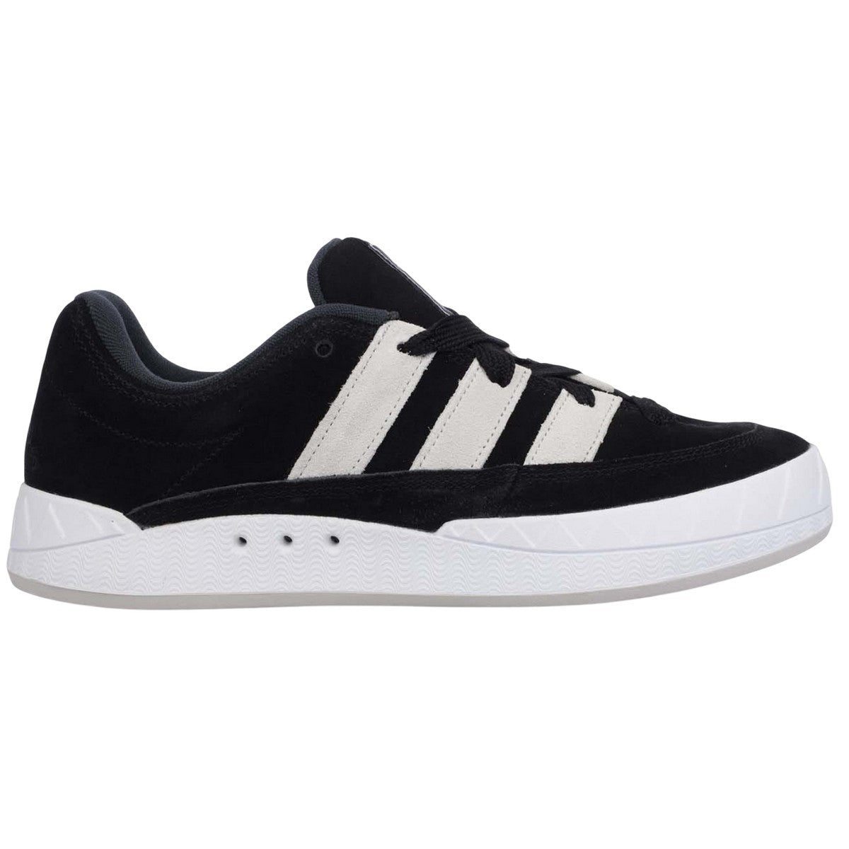 Black-White - Lifestyle - Adidas Mens Adimatic Suede Trainers