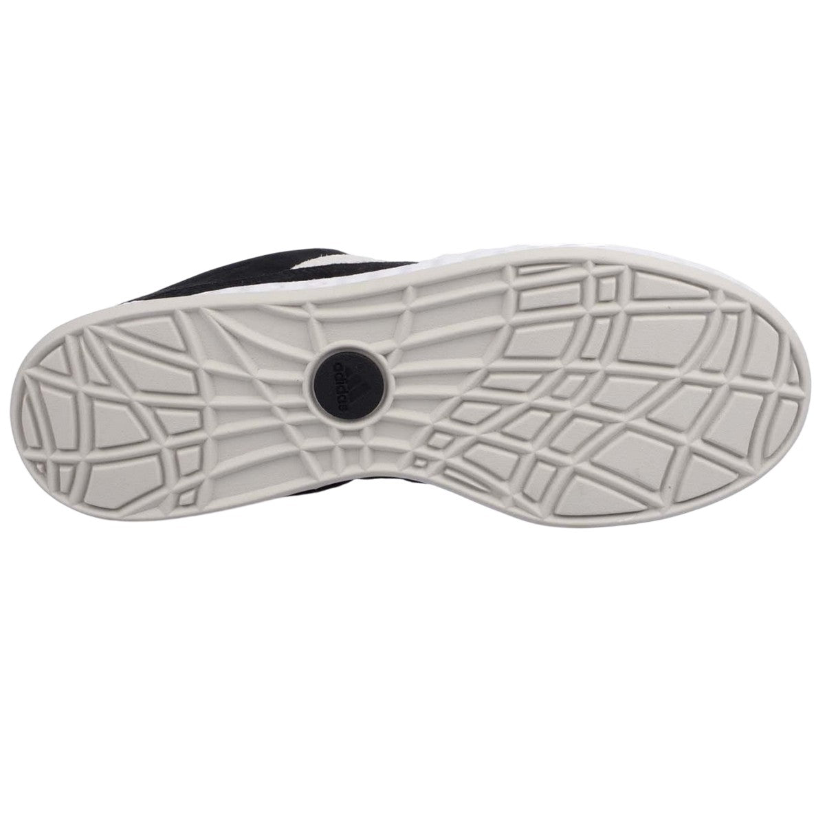 Black-White - Side - Adidas Mens Adimatic Suede Trainers