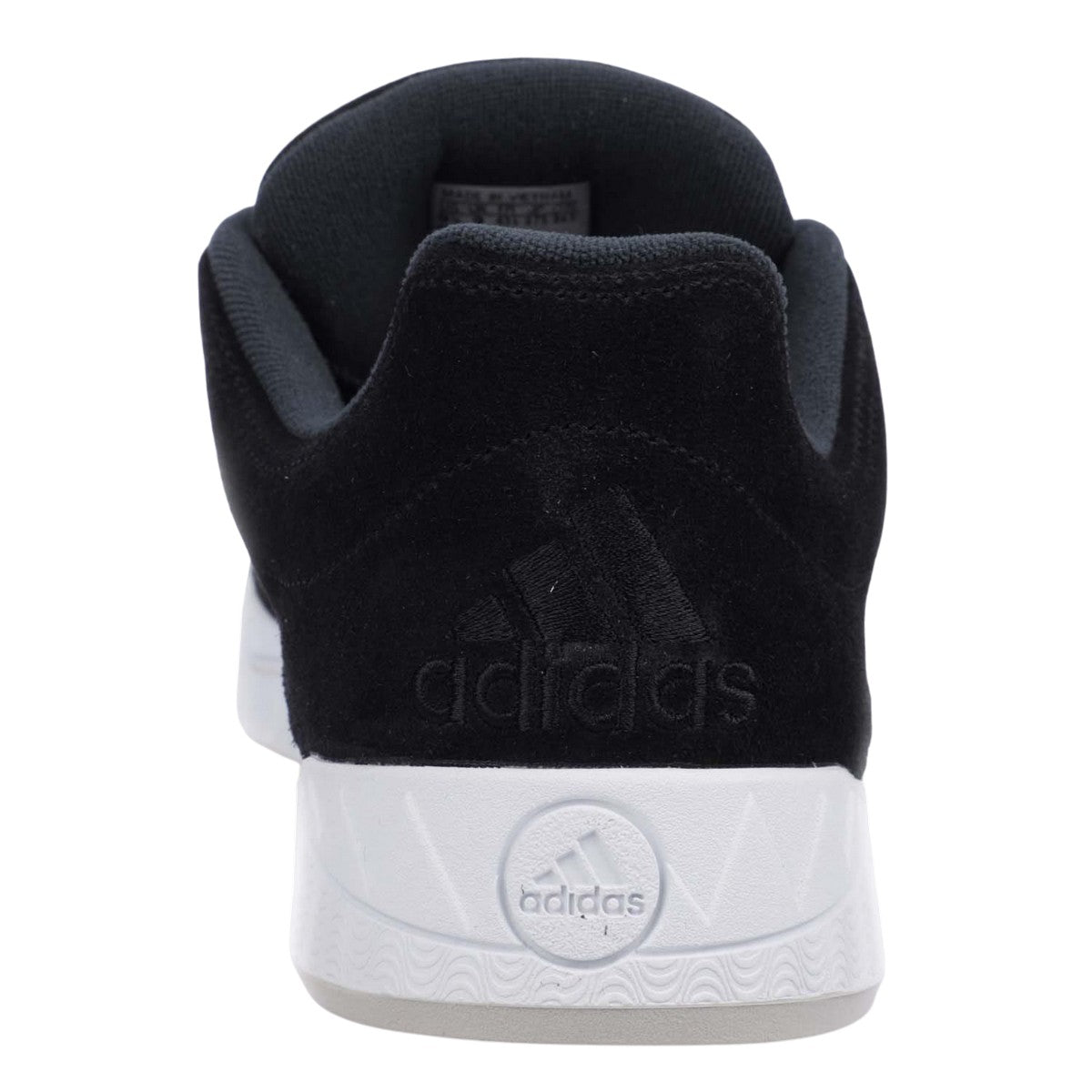 Black-White - Back - Adidas Mens Adimatic Suede Trainers