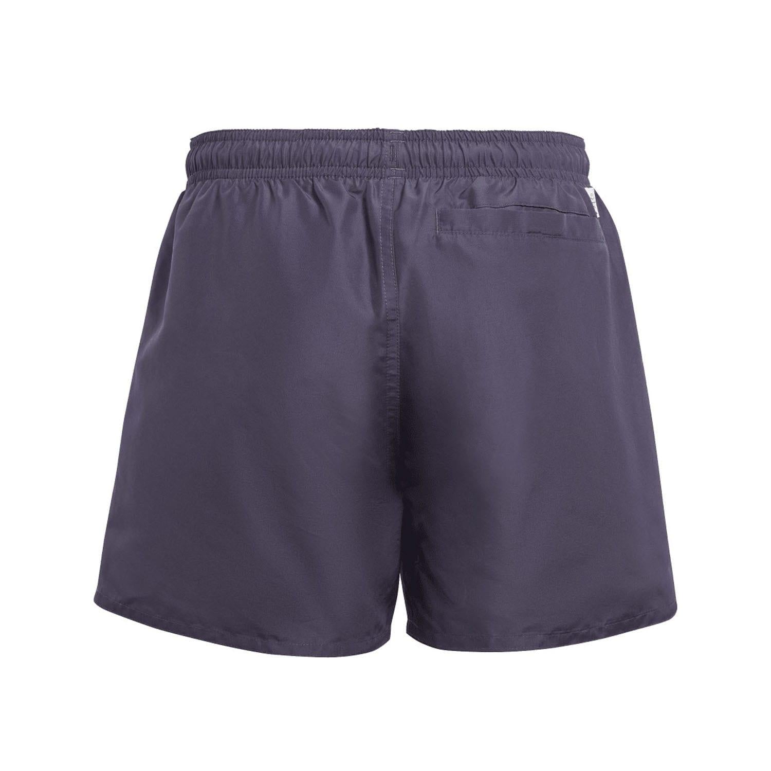 Navy - Back - Adidas Boys Badge Of Sport Classic Swim Shorts