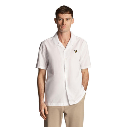 White - Lifestyle - Lyle & Scott Mens Resort Cotton Poplin Shirt