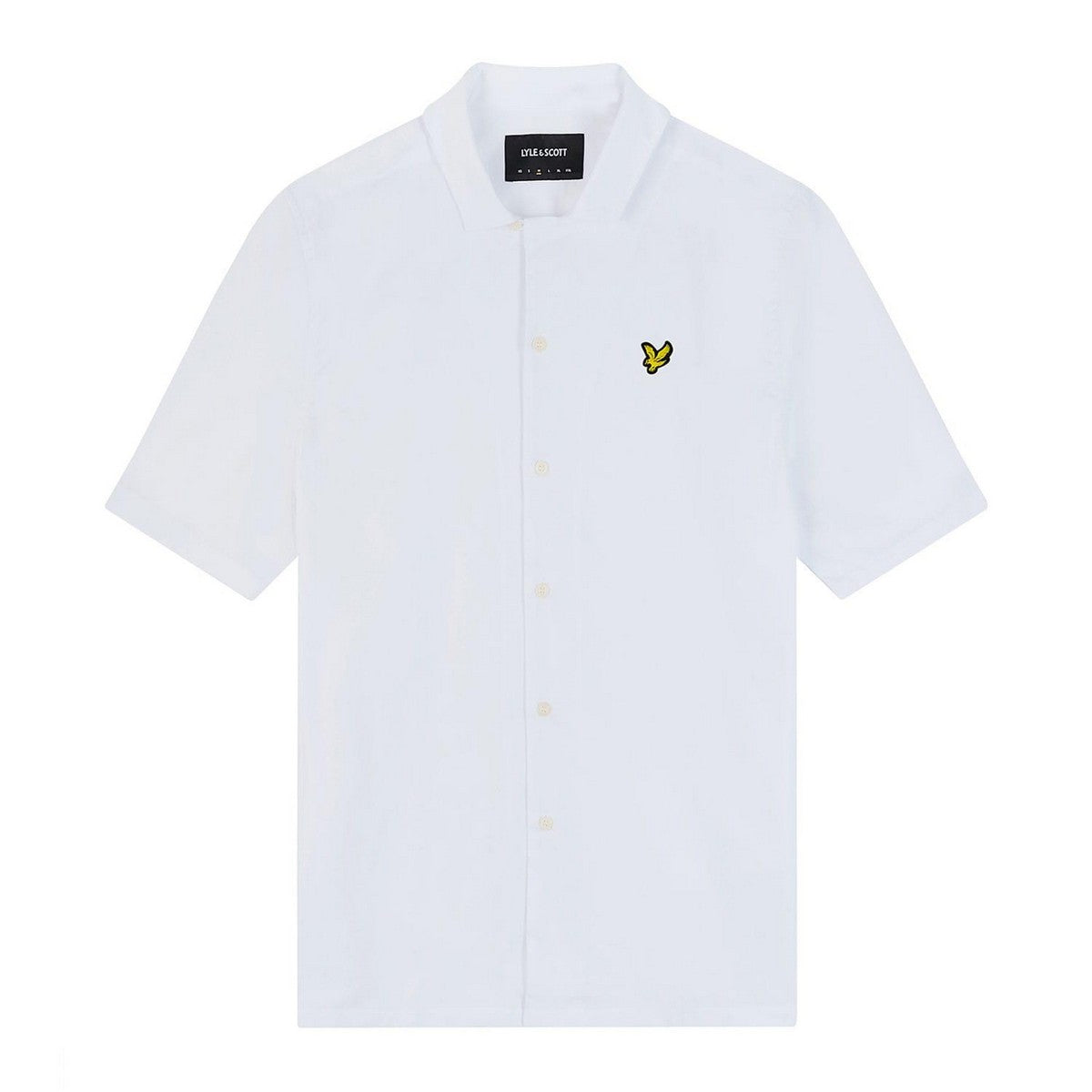 White - Front - Lyle & Scott Mens Resort Cotton Poplin Shirt