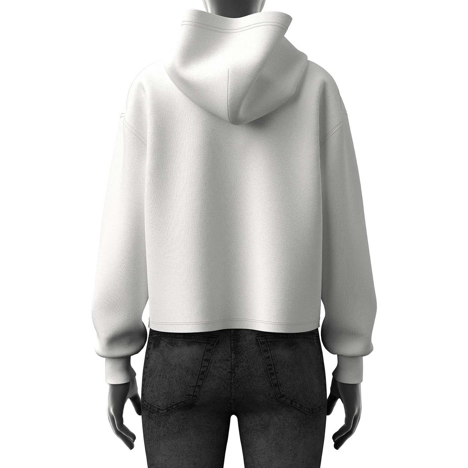 White - Back - Diesel Mens F-Jaral Hoodie