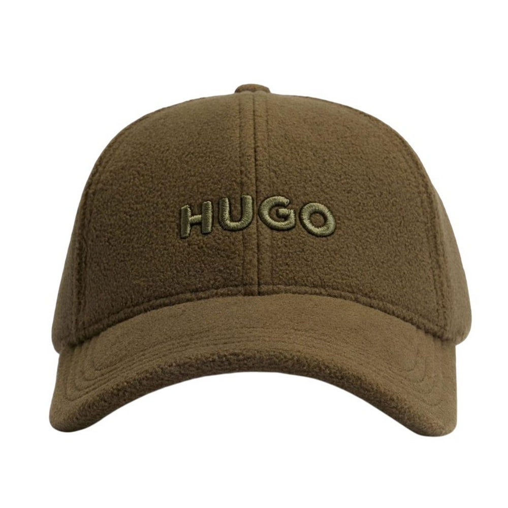 Beige - Front - Hugo Jake FL Fleece Baseball Cap