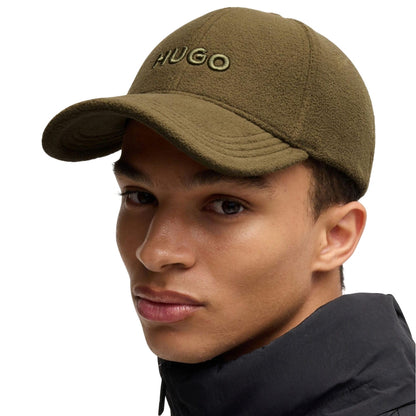 Beige - Lifestyle - Hugo Jake FL Fleece Baseball Cap