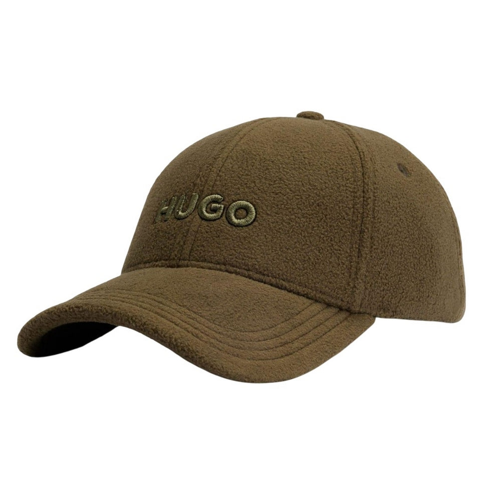 Beige - Side - Hugo Jake FL Fleece Baseball Cap