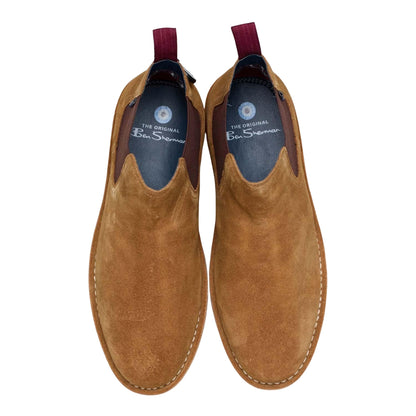 Tan - Side - Ben Sherman Mens Garcia Suede Chelsea Boots