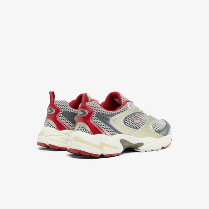 Red - Side - Lacoste Mens Storm 96 2K Synthetic Leather Trainers