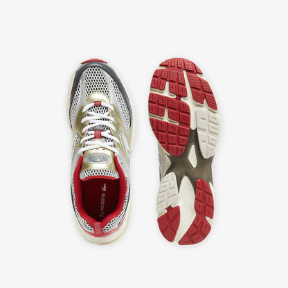 Red - Lifestyle - Lacoste Mens Storm 96 2K Synthetic Leather Trainers