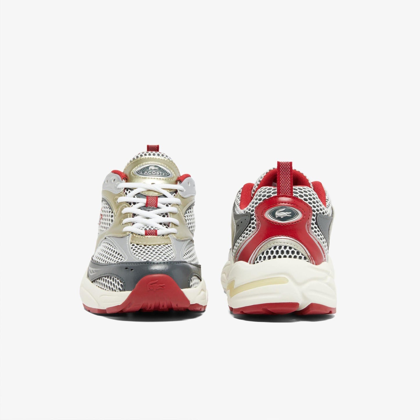Red - Pack Shot - Lacoste Mens Storm 96 2K Synthetic Leather Trainers