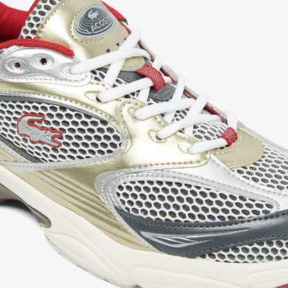 Red - Close up - Lacoste Mens Storm 96 2K Synthetic Leather Trainers