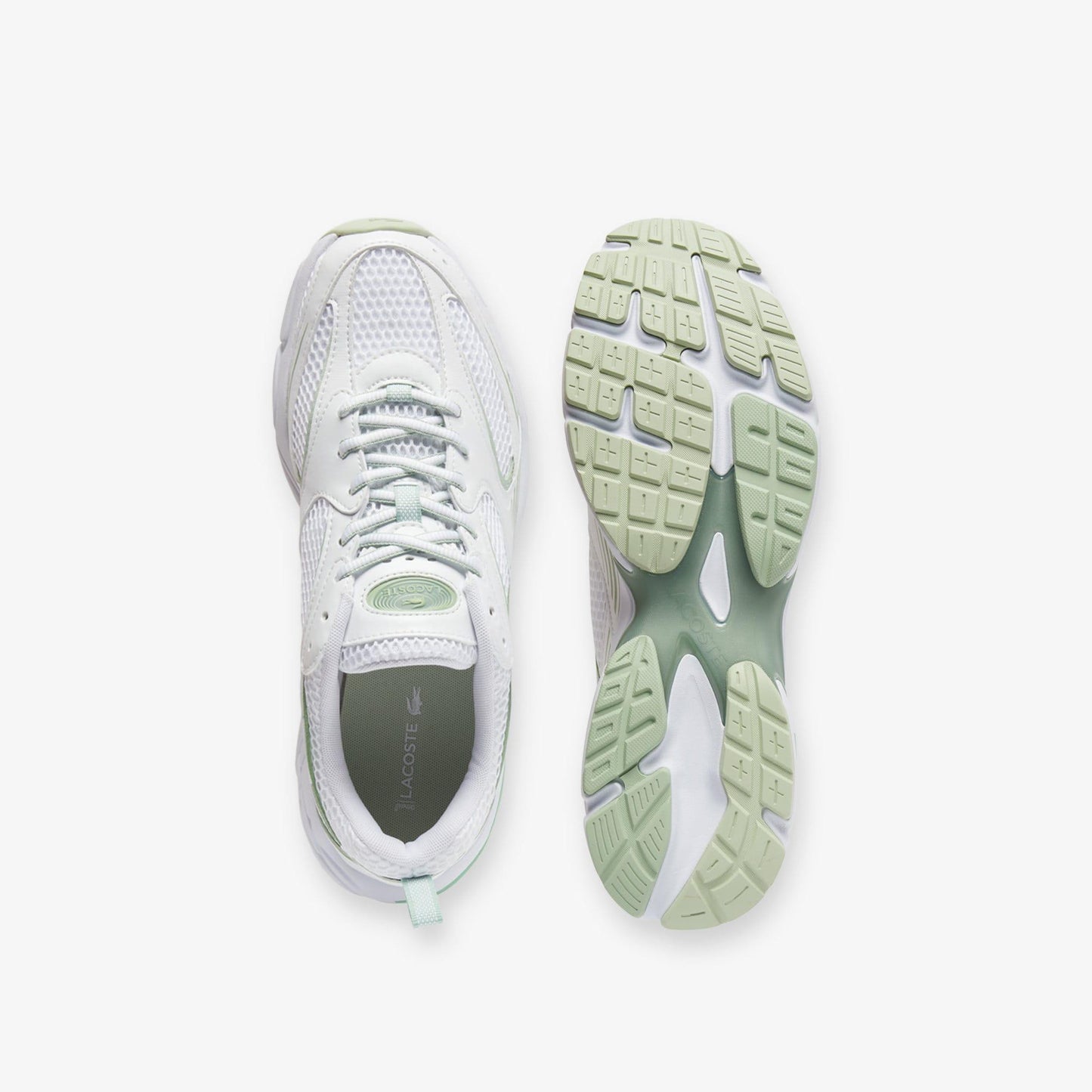 White-Light Green - Lifestyle - Lacoste Mens Storm 96 2K Synthetic Leather Trainers