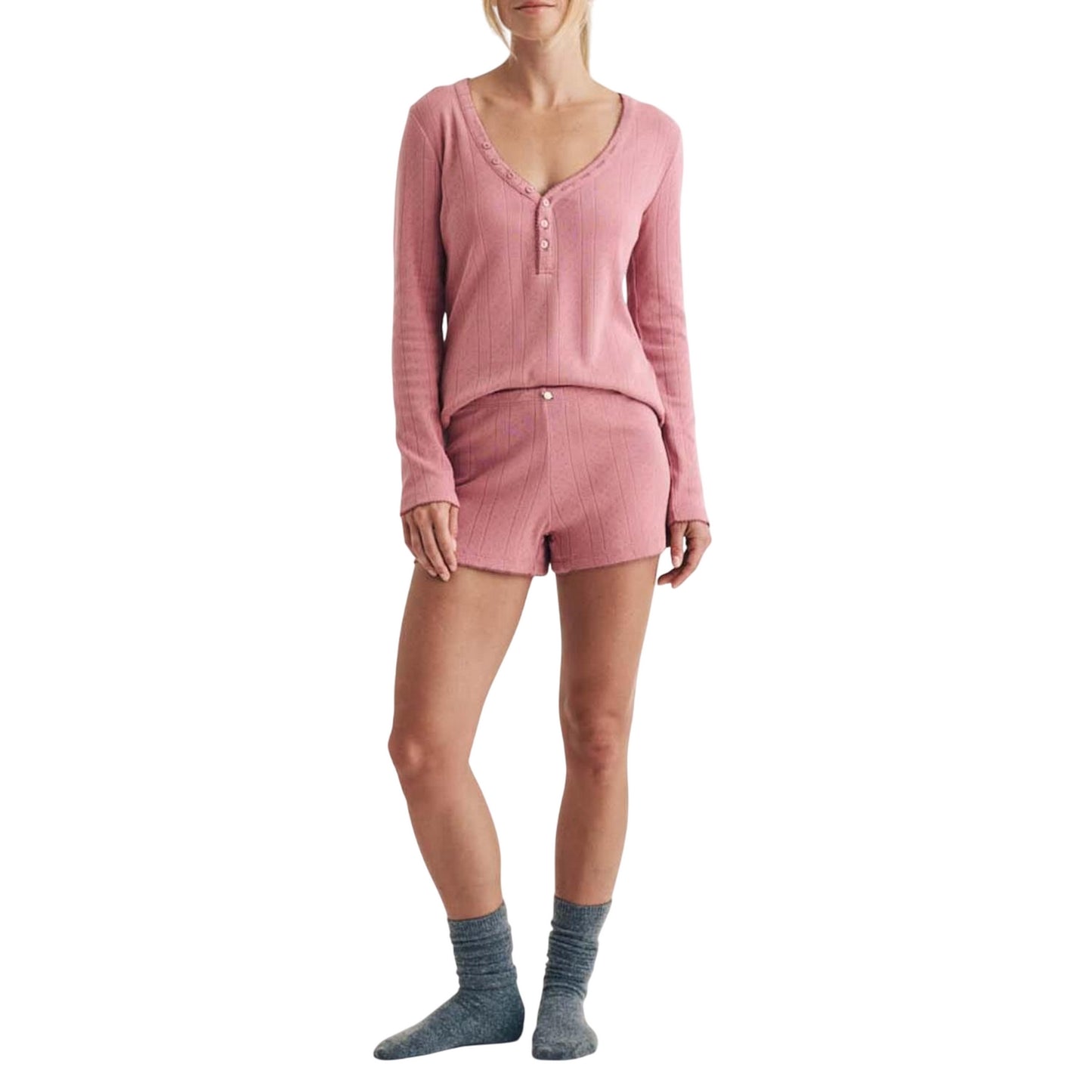 Pink - Lifestyle - Nobody´s Child Womens-Ladies Pointelle Pyjama Shorts