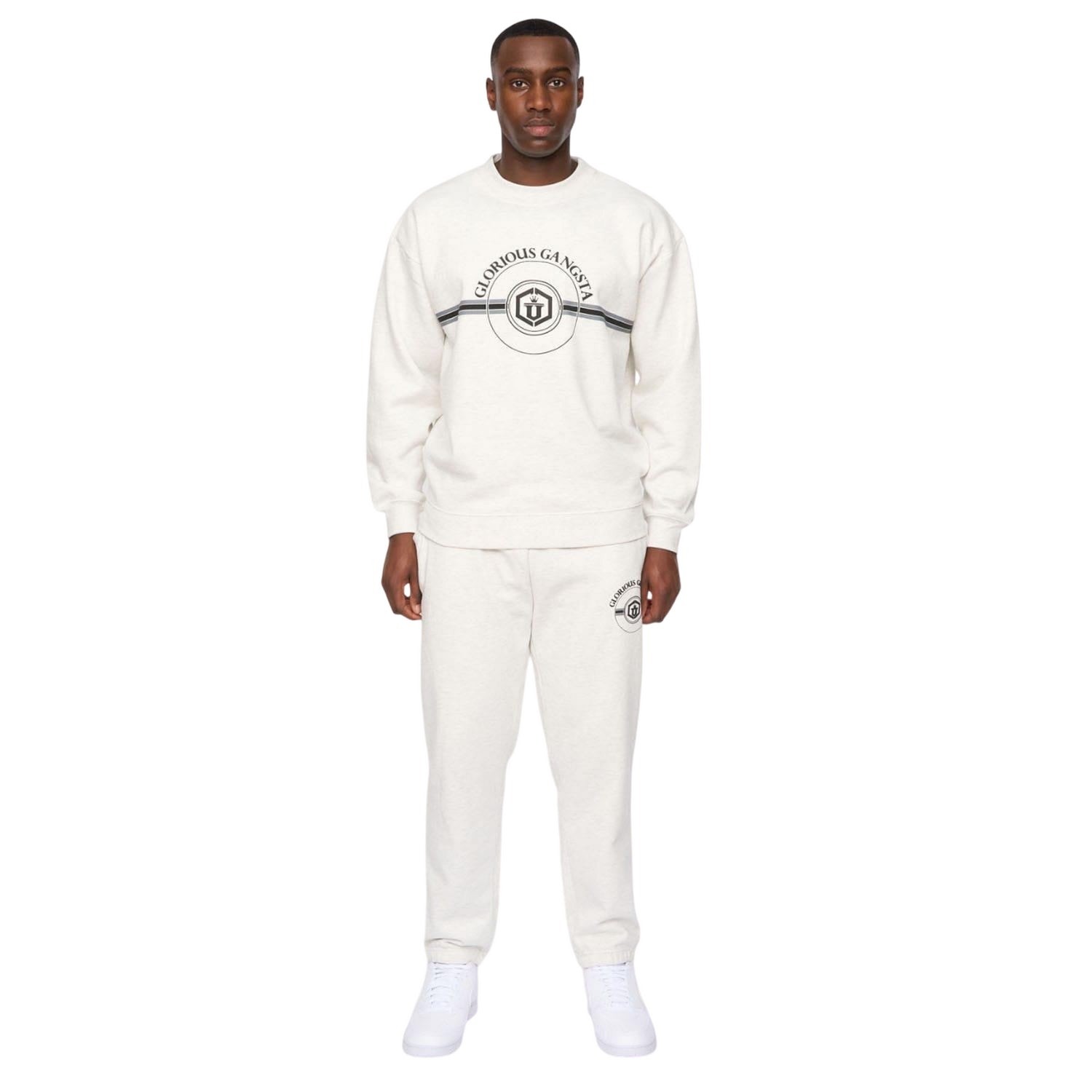 Grey - Pack Shot - Glorious Gangsta Mens Mona Jogging Bottoms