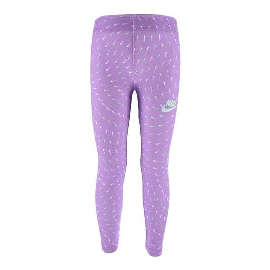 Violet - Front - Nike Girls Essential All-Over Print Leggings