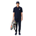 Navy - Pack Shot - Lacoste Mens L.12.12 Text Classic Polo Shirt