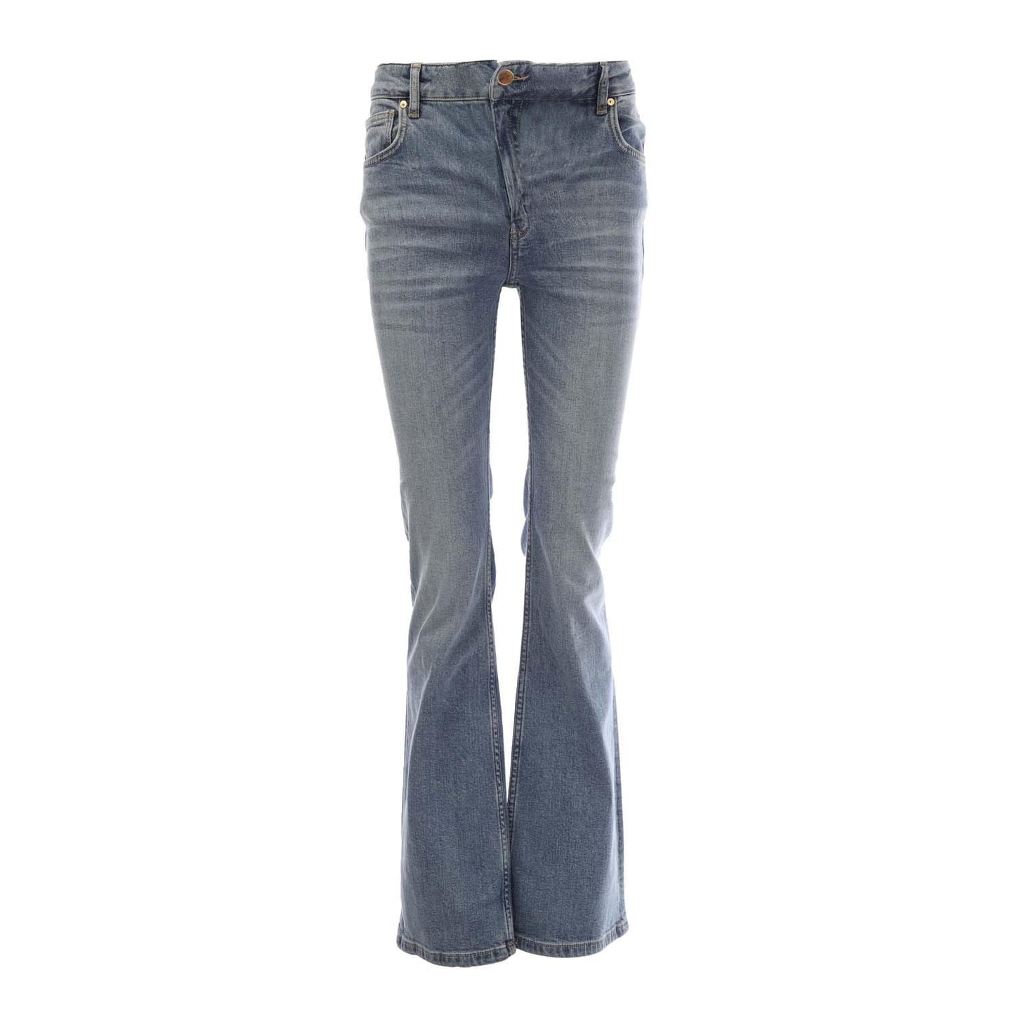 Light Blue - Front - Gant Womens-Ladies Flared Leg Jeans
