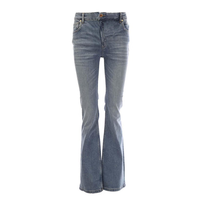Light Blue - Front - Gant Womens-Ladies Flared Leg Jeans