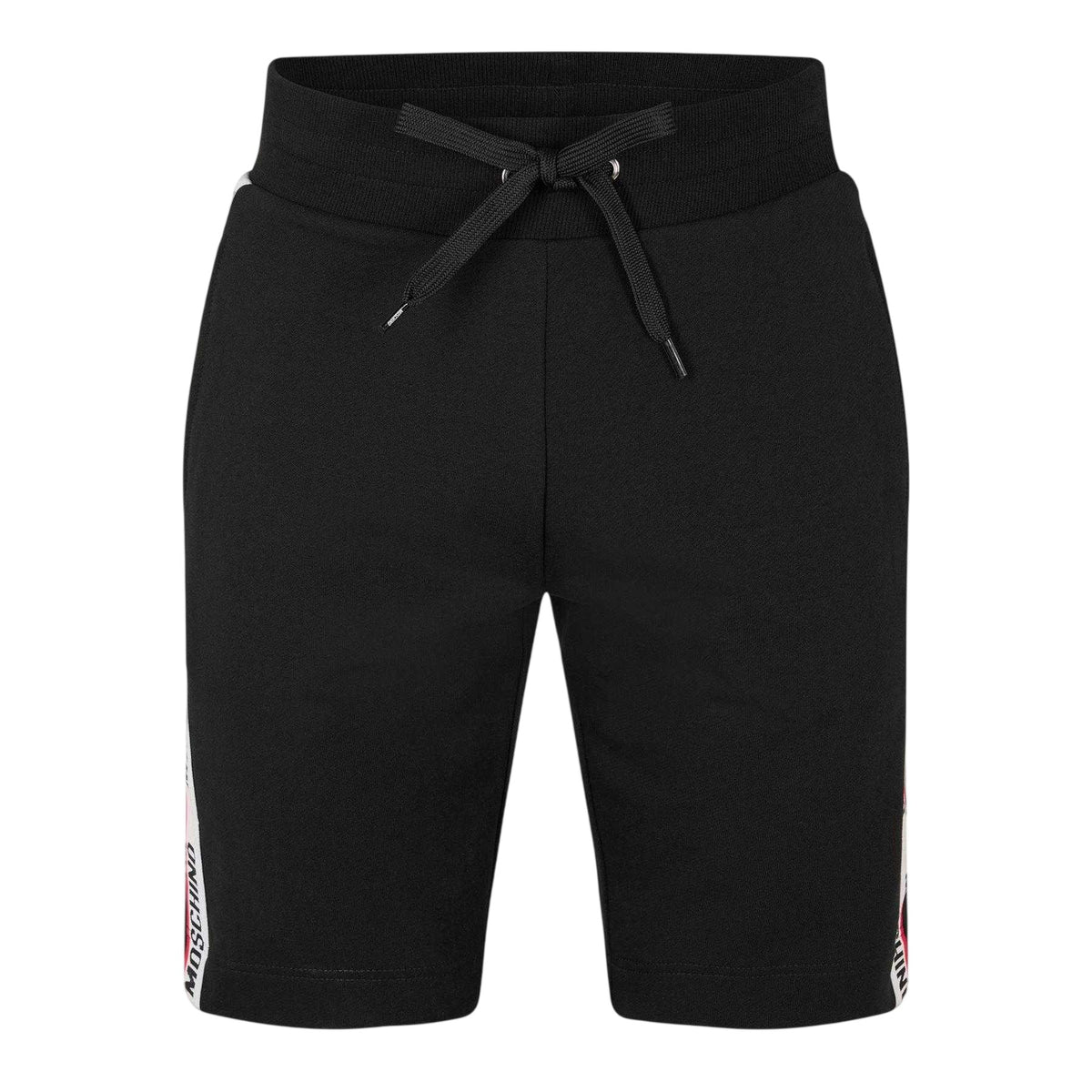 Black - Front - Moschino Mens Fleece Jogger Shorts