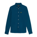 Navy - Front - Lyle & Scott Mens Plain Oxford Shirt