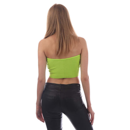 Green - Back - Diesel Womens-Ladies M-Clarksvillex Crop Top