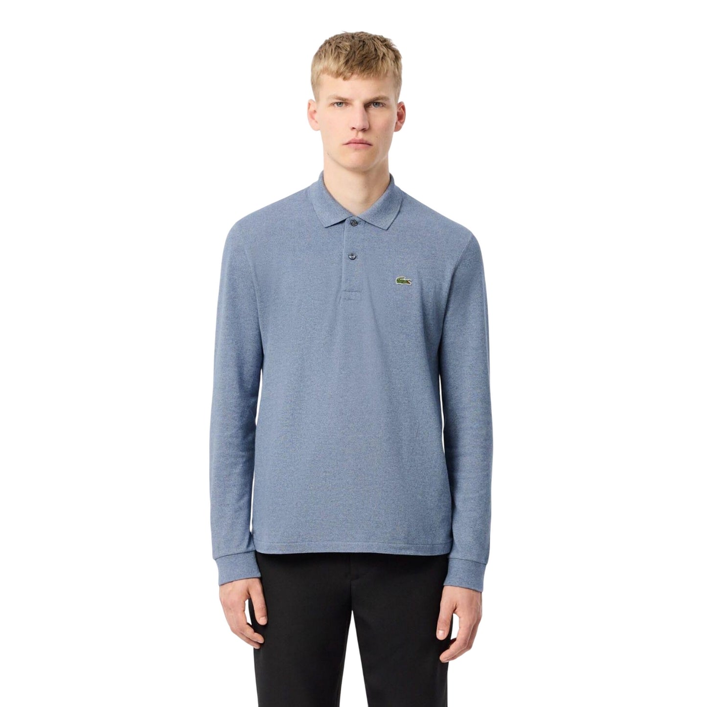Blue - Lifestyle - Lacoste Mens L.12.12 Classic Long-Sleeved Polo Shirt
