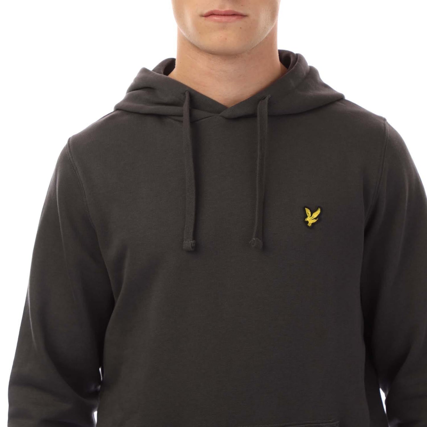 Gunmetal - Side - Lyle & Scott Mens Football World Hoodie